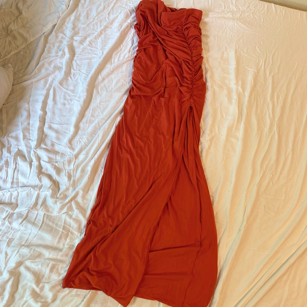 Klassy Network Ruched Maxi Skirt